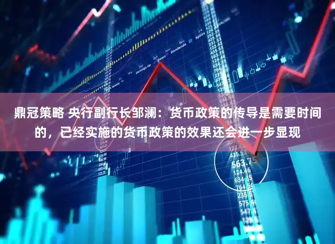 鼎冠策略 央行副行长邹澜：货币政策的传导是需要时间的，已经实施的货币政策的效果还会进一步显现